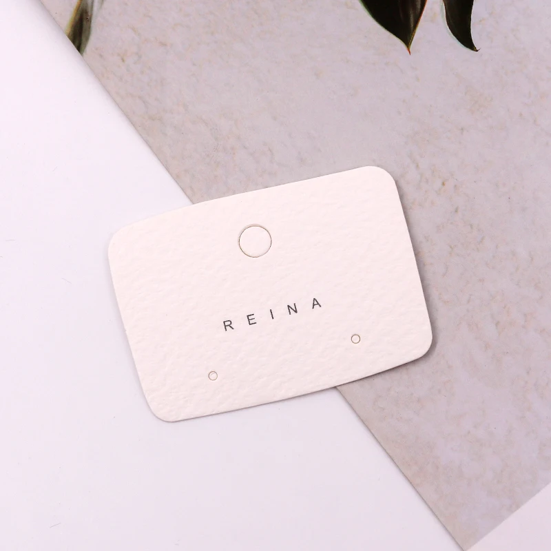 Оптовая продажа 5 4*3 9 см 100 шт./лот серьги с принтом REINA бумажные карты аксессуары
