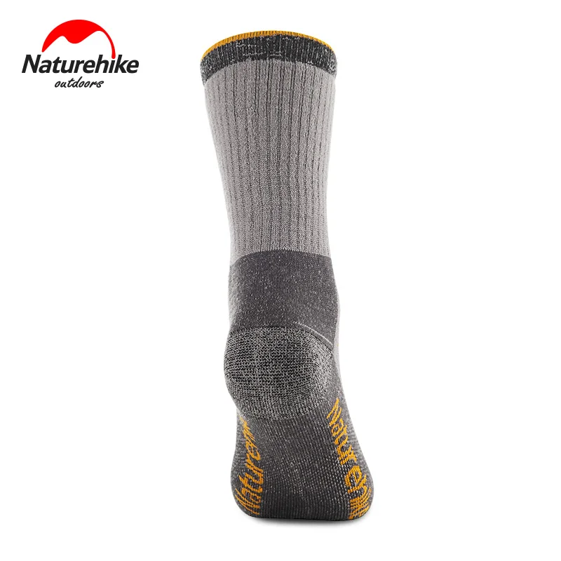 

Naturehike Men Womens Merino Wool Socks 3 Season Outdoor Winter Camping Ski Socks Thermal Sports Socks Indoor Shoes NH17W001-M