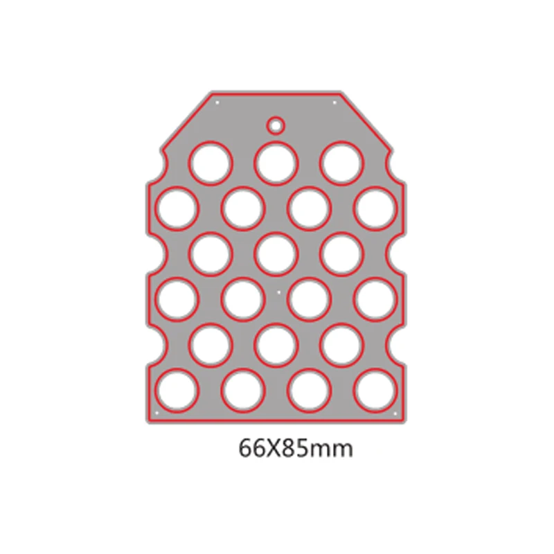 Декоративные штампы с узором в виде круглых точек для изготовления открыток