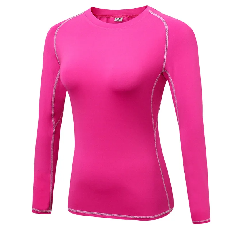 

Women's Tight-Fit Pro Sports Fitness Yoga Training Long-Sleeve T-shirt Wicking Long Sleeve Shirt Clothes 2019