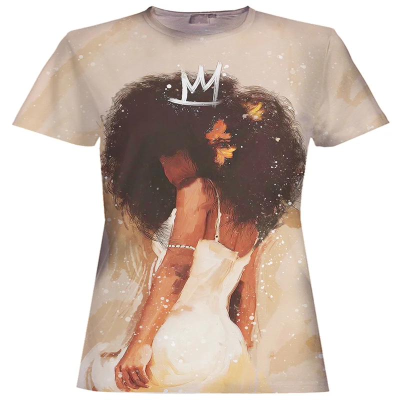 

2021 New Arrival Women T-Shirt 3D Digital Full Printing Fashion Anime Shirt Short Sleeve Harajuku Anime Shirt