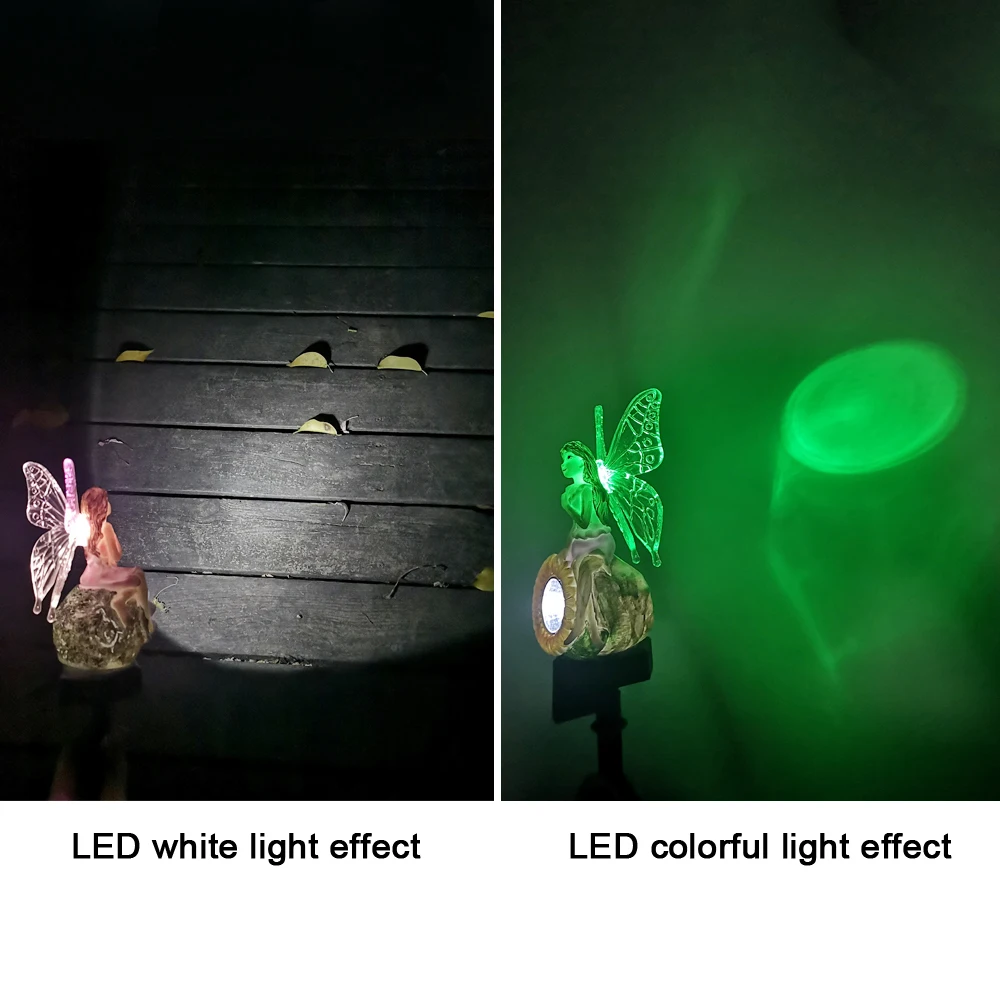 Garden LED Solar Lights Waterproof Pathway Stake Decor Solar Lawn Lamps Garden Stake Light