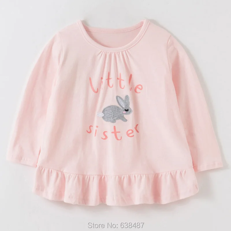 Combed Cotton 4531 Новинка года; брендовые качественные футболки для девочек Одежда для маленьких девочек из хлопка детская одежда с длинными рукавами Bebe; блузка Детские футболки для девочек - Цвет: Combed Cotton 4531