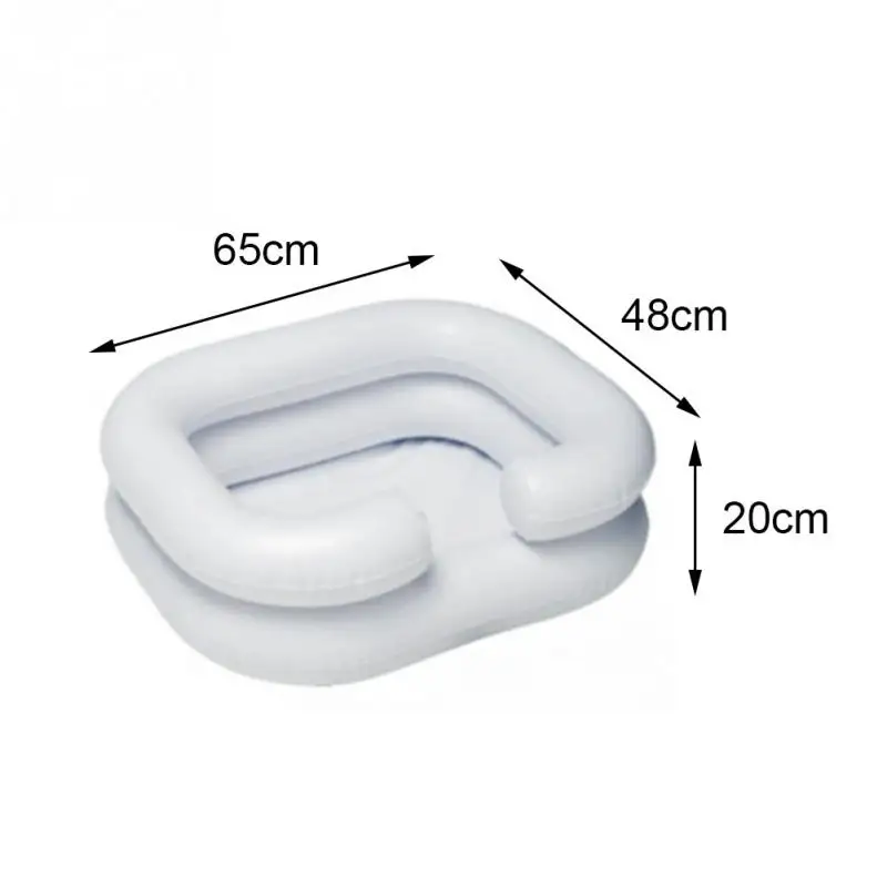 

Shampoo Tray In Bed Elderly Care Conditioner Handicapped Disabled PVC Portable Inflatable Hair Washing Basin With Drain Tube
