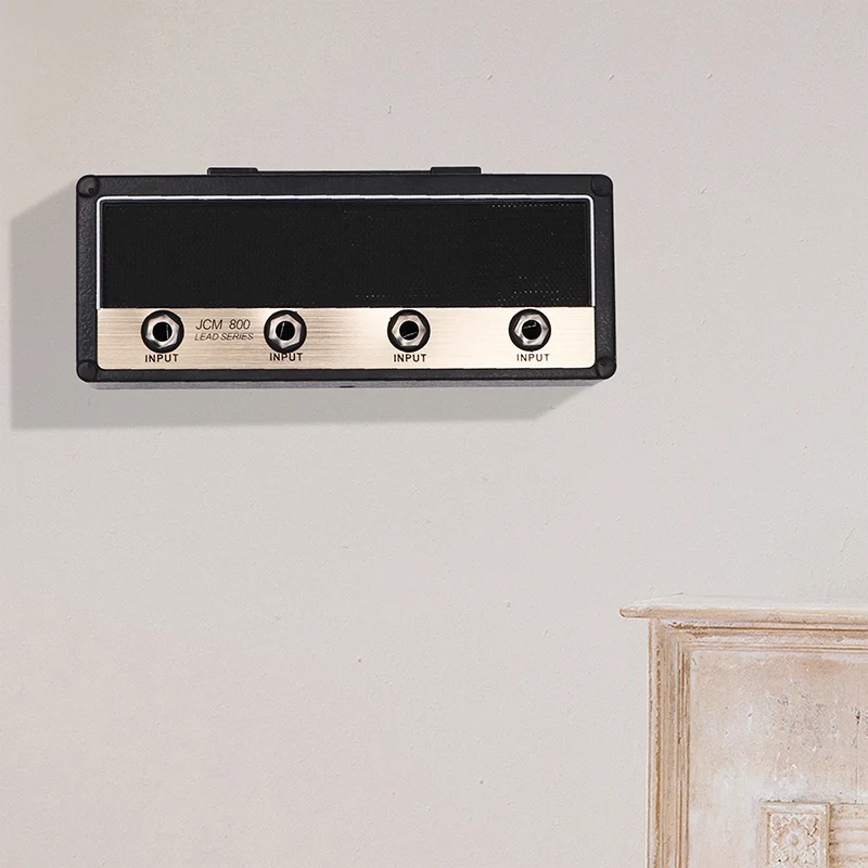 

Key Storage Guitar Keychain Holder Jack II Rack 2.0 Electric Key Rack Amp Vintage Amplifier Gift Key Ring Household Accessory