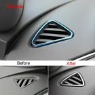 Tonlinker наклейка на крышку салона приборной панели для Chevrolet Malibu 2017-19, Стайлинг автомобиля, 2 шт., наклейка на крышку из нержавеющей стали