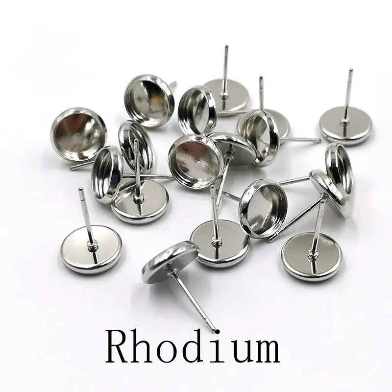 20 шт./лот пустые Кабошон Базовые аксессуары для ювелирных изделий серьги