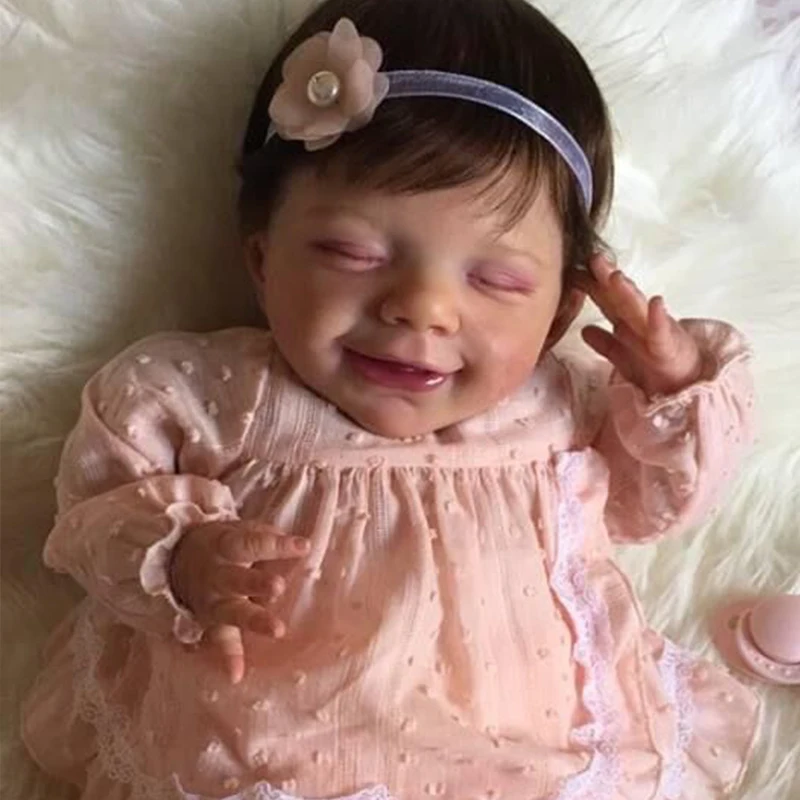 

20 "reborn baby doll спальный апреля, для новорожденных, для детей, для живых Мягкие силиконовые куклы игрушки для детей, подарок