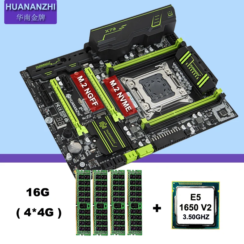 Новое поступление HUANANZHI компьютерное оборудование X79 LGA2011 материнская плата с M.2