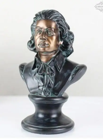 Декор Resinous handicraft Европейского типа персонаж музыканты сундук Моцарта как