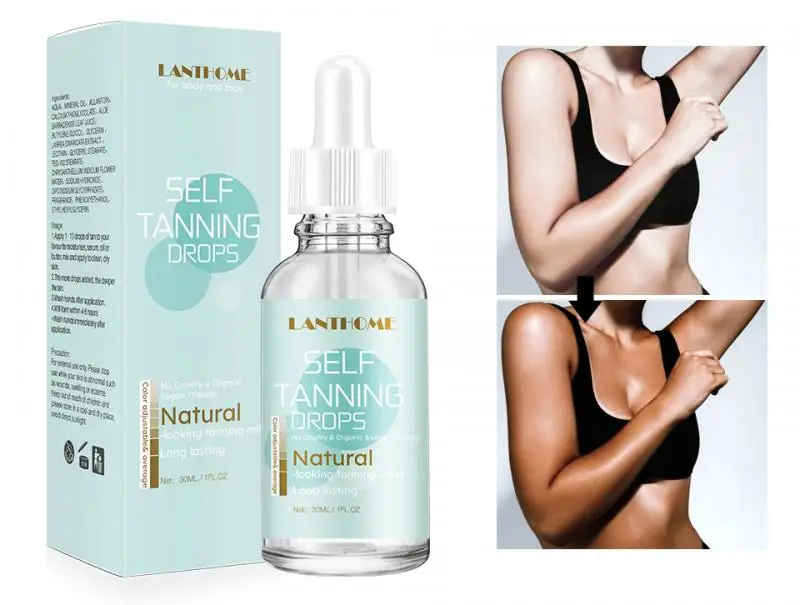 Натуральное растительное масло для загара LANTHOME стойкое без следов 30 мл УФ