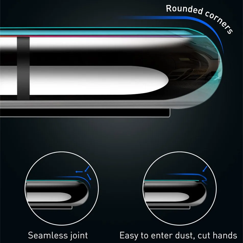 Protector de pantalla de vidrio templado 9D para iPhone, pel&iacute;cula protectora de pantalla para iPhone 13, 12 Pro Max, 6, 7, 8 Plus, SE2020, 11, X, XR, XS Max, 50 unids/lote-3