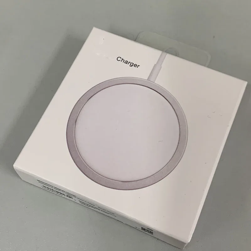 

10 sets Orignal 15W Magnetic Fast Wireless Charger For iPhone 12 Pro Max 12 Mini & EU Plug Fast 20W Charger in Box
