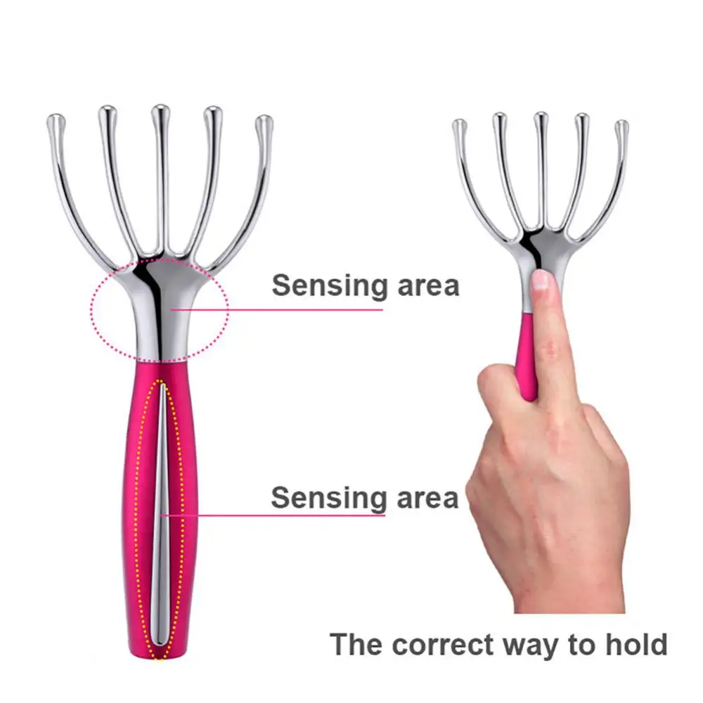 Массажер электрический для волос и головы "Пять пальцев" SPA, для снятия стресса и расслабления тела, портативное массажное устройство.