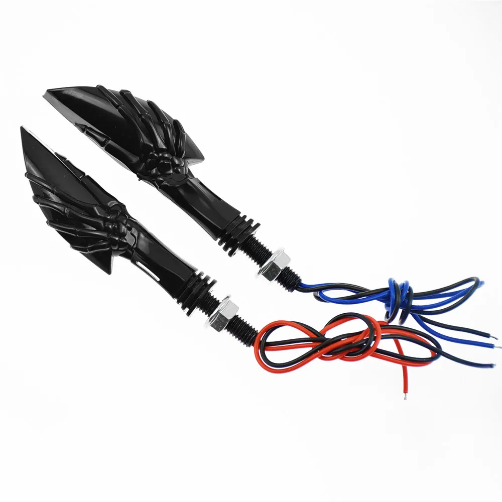 

Универсальные указатели поворота для мотоциклов, Светодиодная лампа 12 В, мигалка, ручной Янтарный светильник s, для Harley, Chopper, Bobber, для Honda