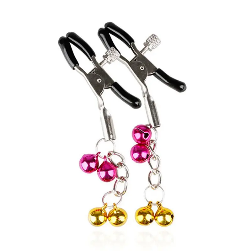 Женский сексуальный металлический стимулятор сосков зажимы с подвеской 4