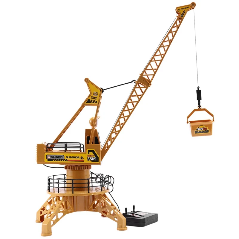 

Модель радиоуправляемого крана с дистанционным управлением, строительные игрушки, искусственная башня, детские игрушки, вращение на 360 гра...