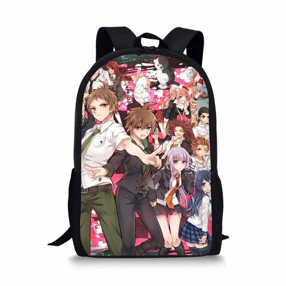 16-inch Danganronpa Anime Design Children's Backpack Kids Boys Mochila Infantil Ralph School Bag Cartoon Students Backpack