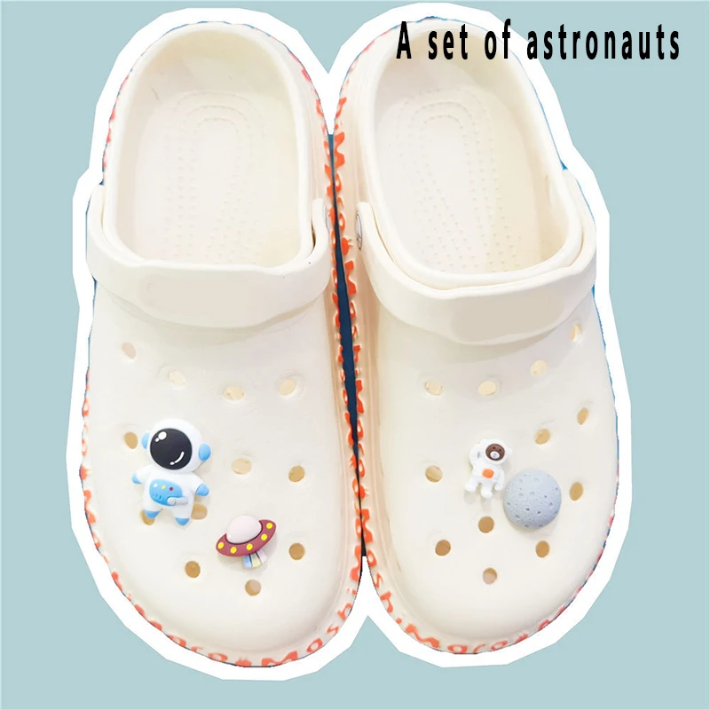 

Hot Sale One Set Croc Charms For Croc Shoes Cute 3D Shoes Accessories Pretty Removable Shoes Decorations For Girls Gift