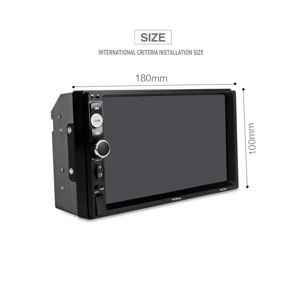 7-дюймовый автомобильный MP5 плеер Авто 2din стерео, сенсорный экран Bluetooth мультимедийный видеоплеер Универсальный Авто Радио резервного копирования Камера