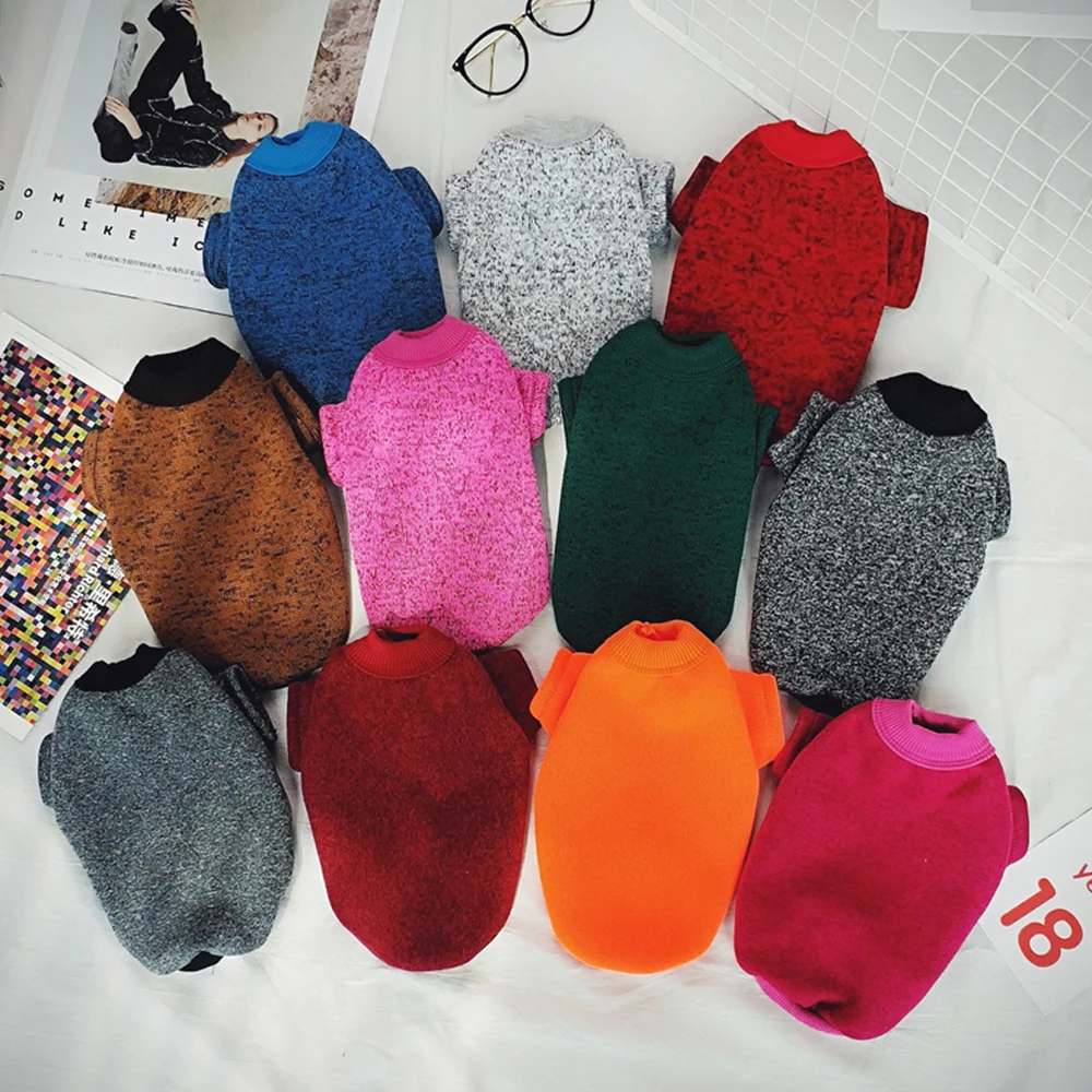 Pet Dog Knitting Sweater Warm Winter Puppy Coat Clothes Soft Clothing XS-XXL Size 2019 Hot Sale |
