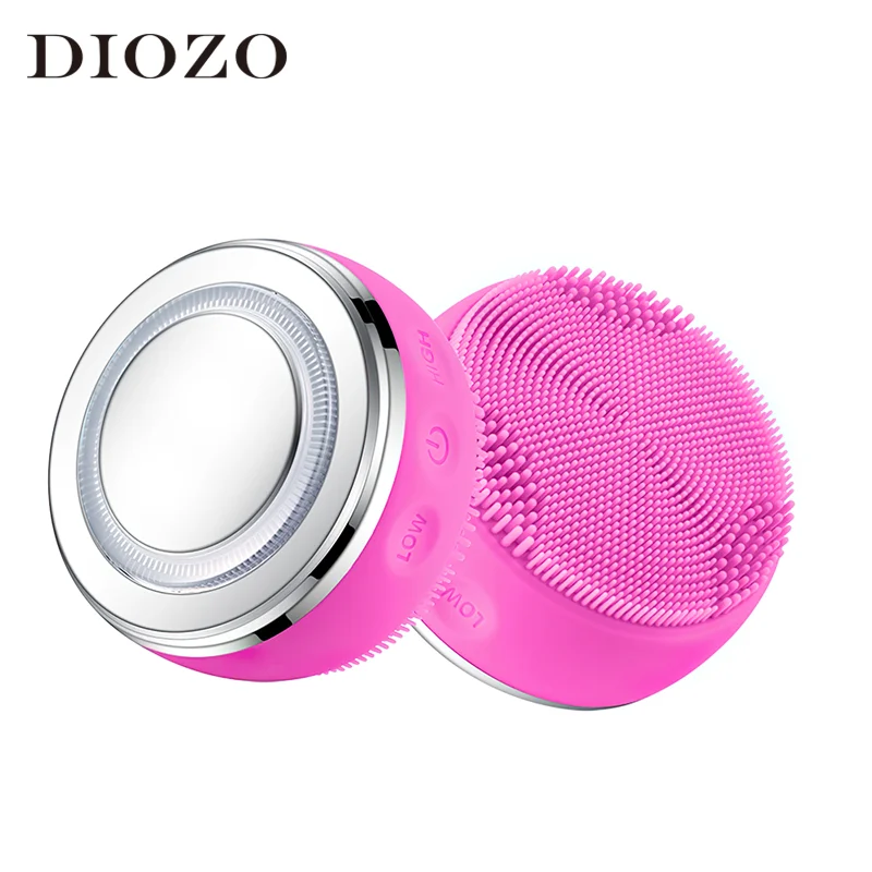 Электрическая Очищающая щетка для лица DIOZO светодиодный Вибрационный массажер