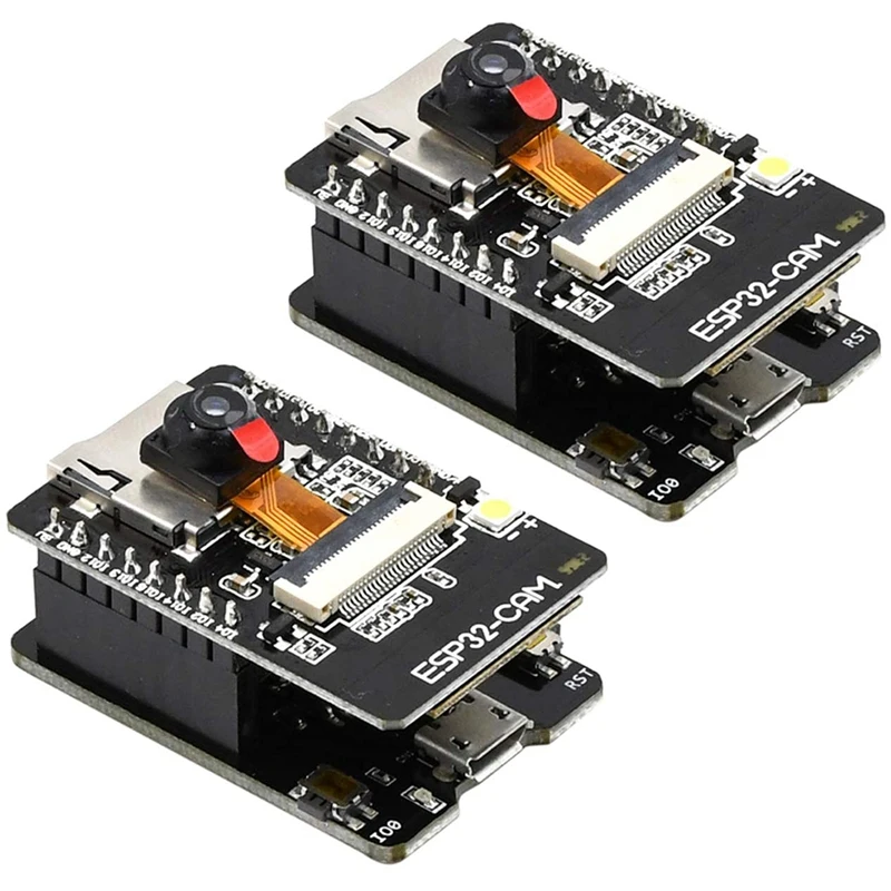 

ESP32-CAM-MB WIFI Bluetooth Development Board OV2640 Camera Module MICRO-USB Interface CH340G USB to Serial Port 2Pcs