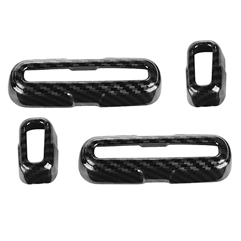 

for Honda Accord 2018-2020 Car Seat Adjust Switch Button Cover Trim Decorative Frame Stickers Accessories, Carbon Fiber