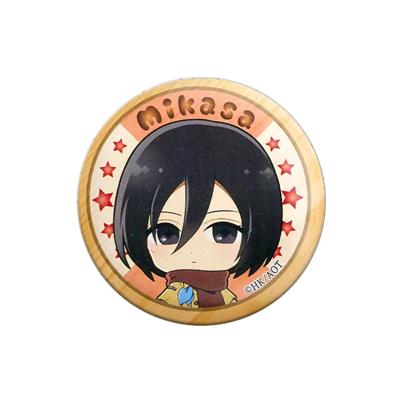 58 мм мультфильм аниме атака на Титанов значок женский мужской жесть брошь