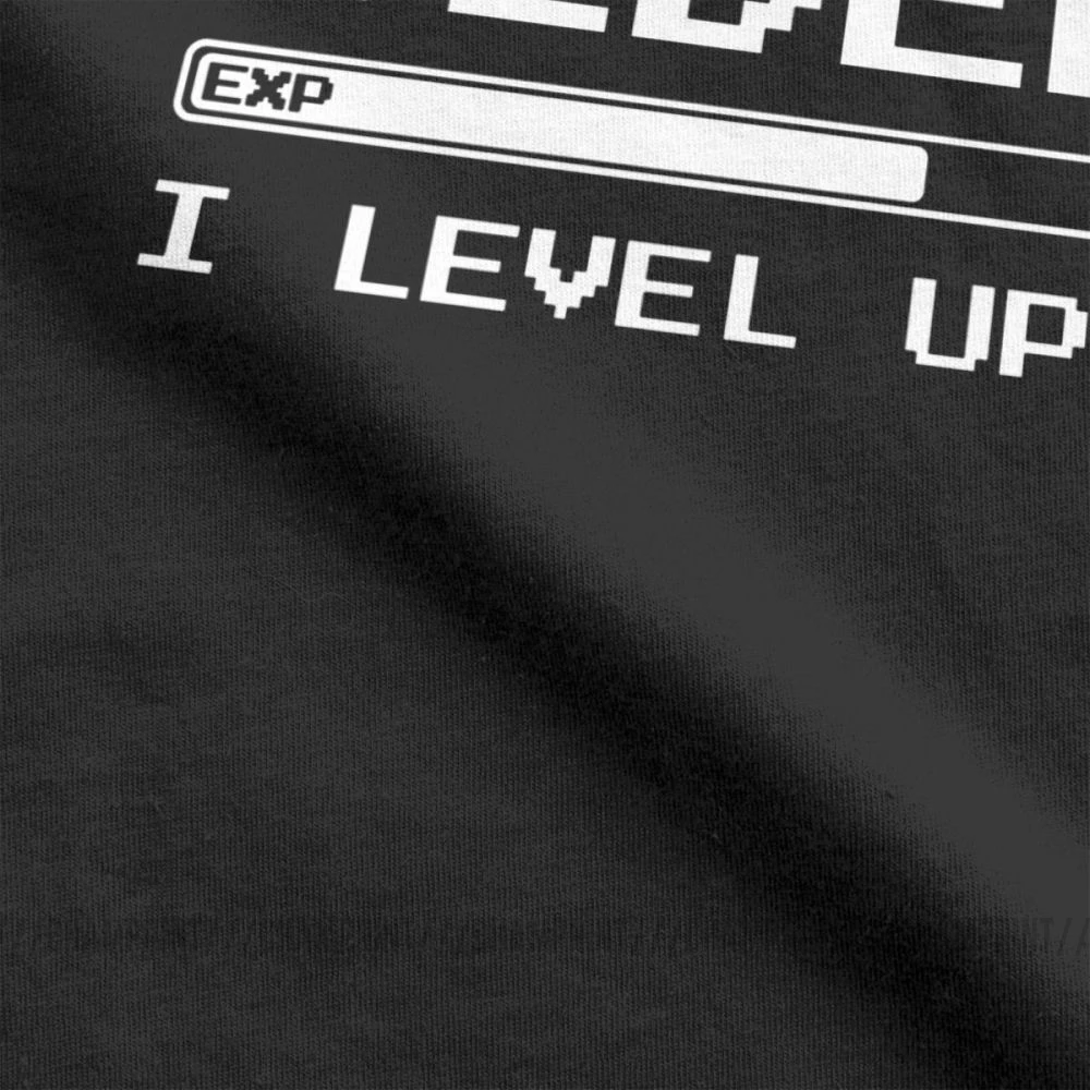 Забавные мужские футболки I Level Up подарок на день рождения с коротким рукавом 4X 5X