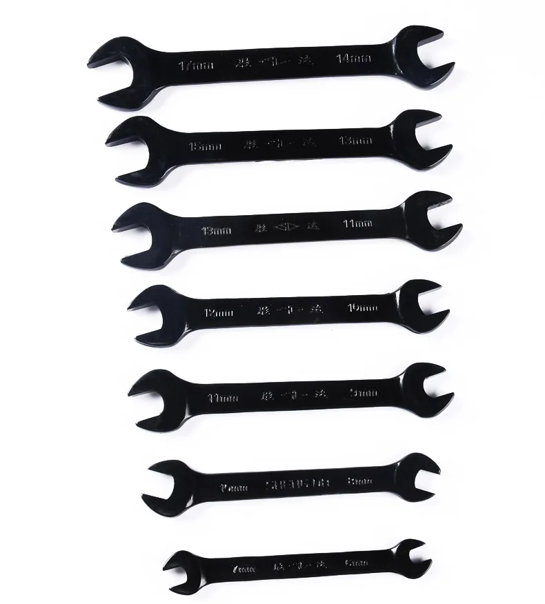 Высококачественный двойной открывающийся черный ключ разблокируемый гаечный