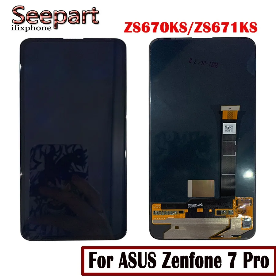 ЖК дисплей с сенсорным экраном и дигитайзером в сборе для Asus Zenfone 7 проs670ks/ZS671KS