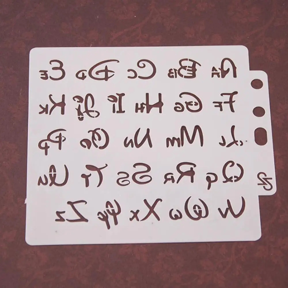 Сделай сам 2 шт Алфавит трафареты букв шаблон картина тиснение альбом рельефное