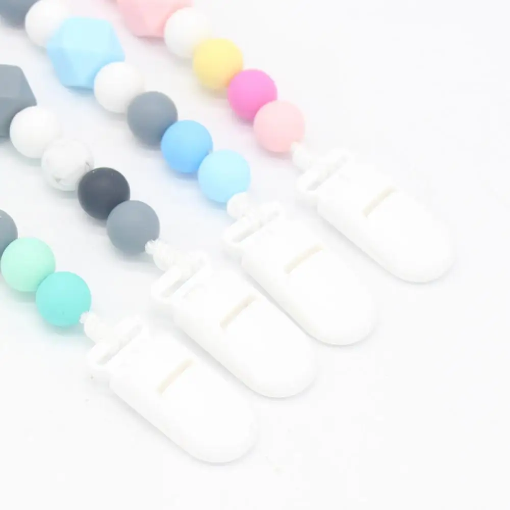 Детский пластиковый зажим для сосков жевательная игрушка цепь младенца ремешки