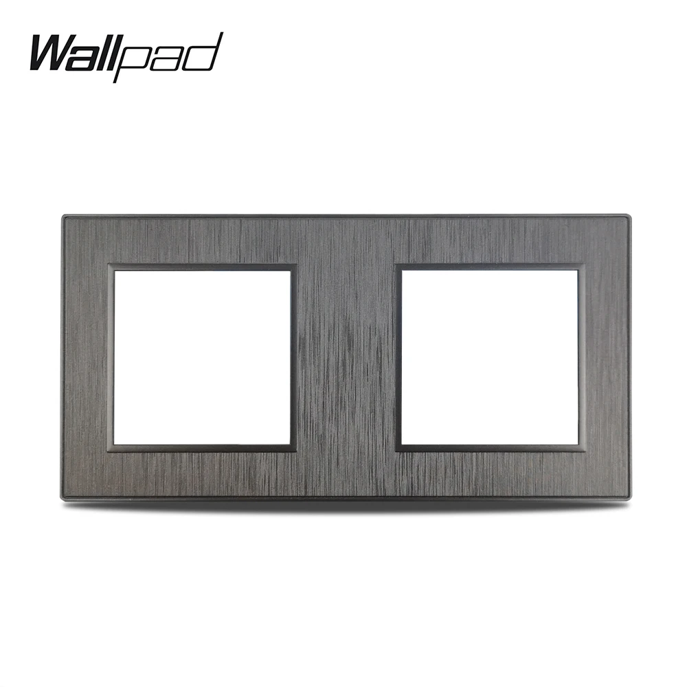 Wallpad S6 DIY двойная черная панель из матового поликарбоната пластик для настенного