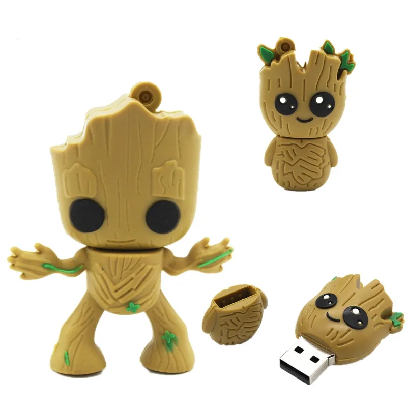 

cartoon Super hero Tree man pen drive usb flash drive 4GB 8GB 16GB 32GB 64GB pendrive usb 2.0 flash memory stick Creative Gift