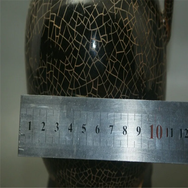 Тонкий старинный фарфор кракле полированного Керамика Фарфор черный награда