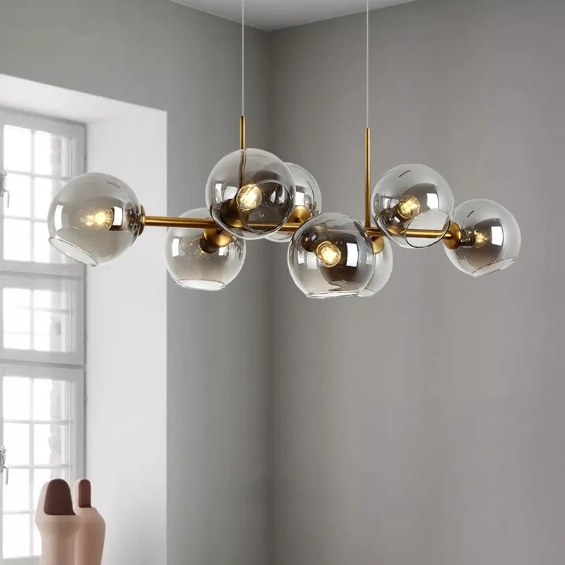 

Nordic Led Chandeliers for The Kitchen Living Room Hall Dining Room Modern Glass Hanging Pendant Lamp Indoor Lighting Design