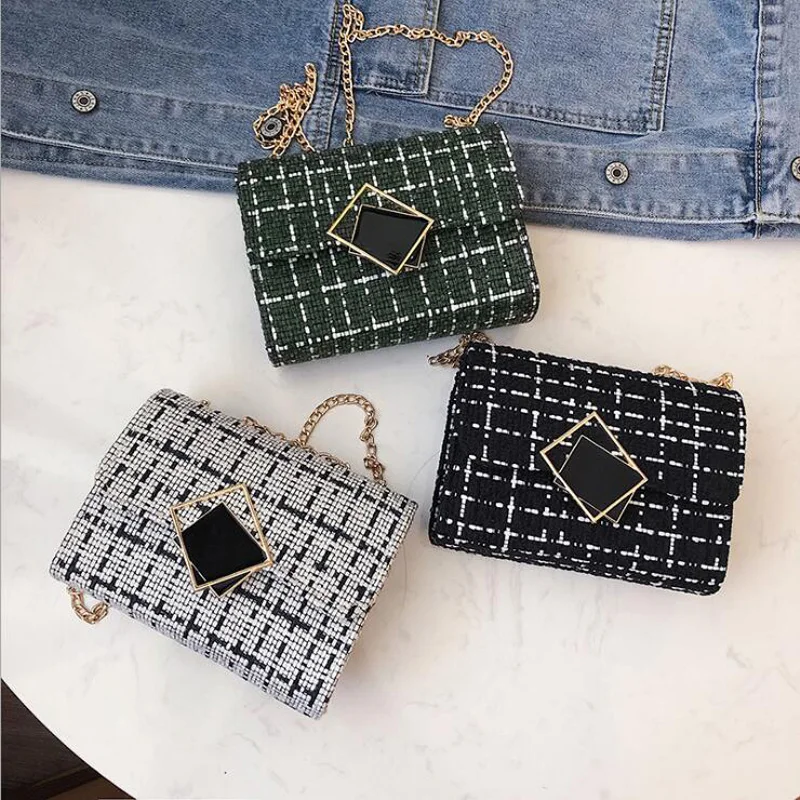 

Fashion Chain Strap Shoulder Bag 2021 New Designer Handbags And Purses Small Flap Crossbody Bags For Women