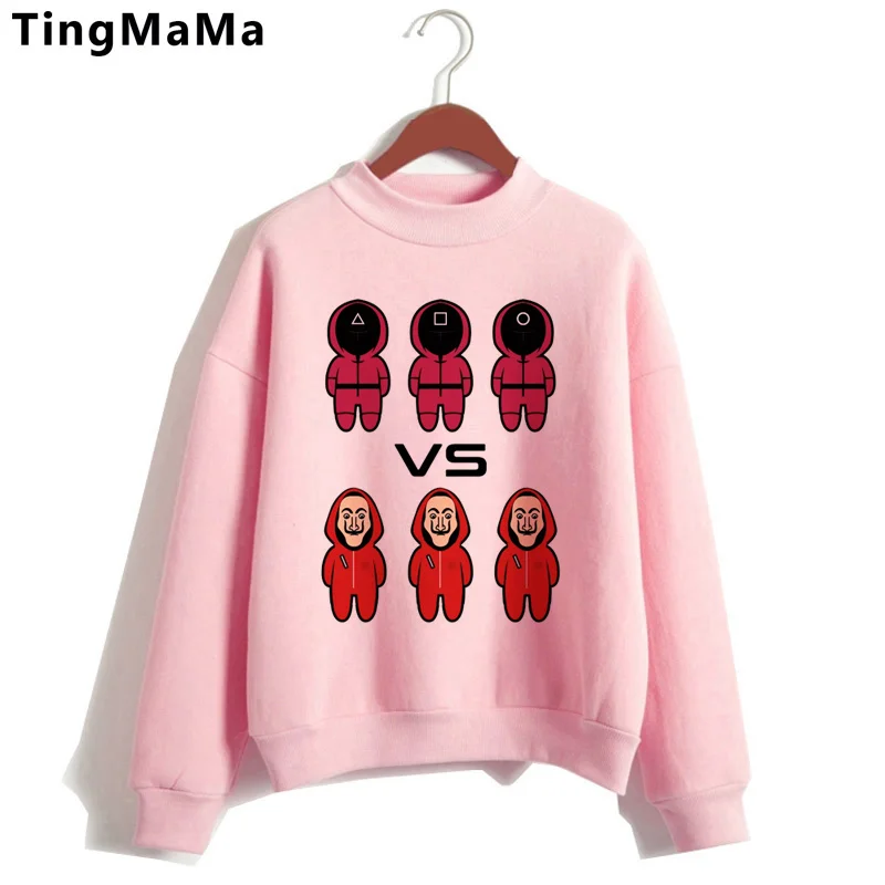 

Squid Game hoodies women printed anime women hoody Oversized