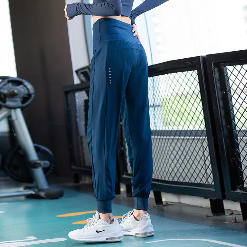 Новинка Весна 2020 стильные штаны для йоги и фитнеса женские свободные облегающие