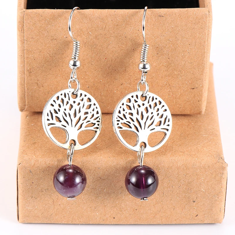 Женские серьги из натурального камня с кристаллами тигровый глаз индийский