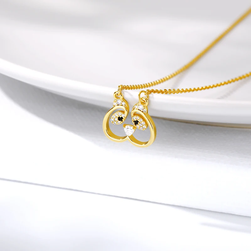 Минималистичное хрустальное ожерелье с совой для женщин и детей изысканные