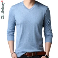 2021 new casual thin striped knitted solid pull sweater men wear jersey mensluxury pullover mens sweaters male fashions 93051