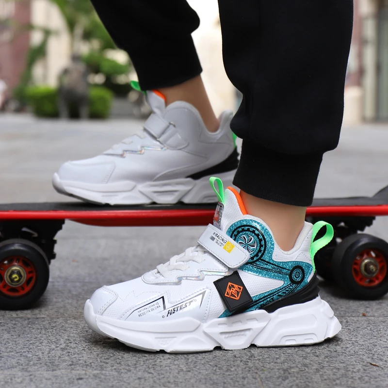 

Высококачественные кроссовки из искусственной кожи для малышей, кроссовки из искусственной кожи средней длины, детские кроссовки для бега ...