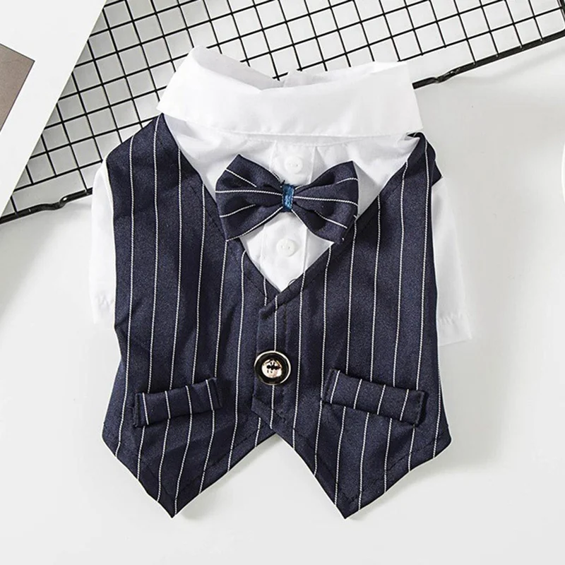 Одежда для хот-догов костюм с галстуком-бабочкой пальто собак удобный смокинг