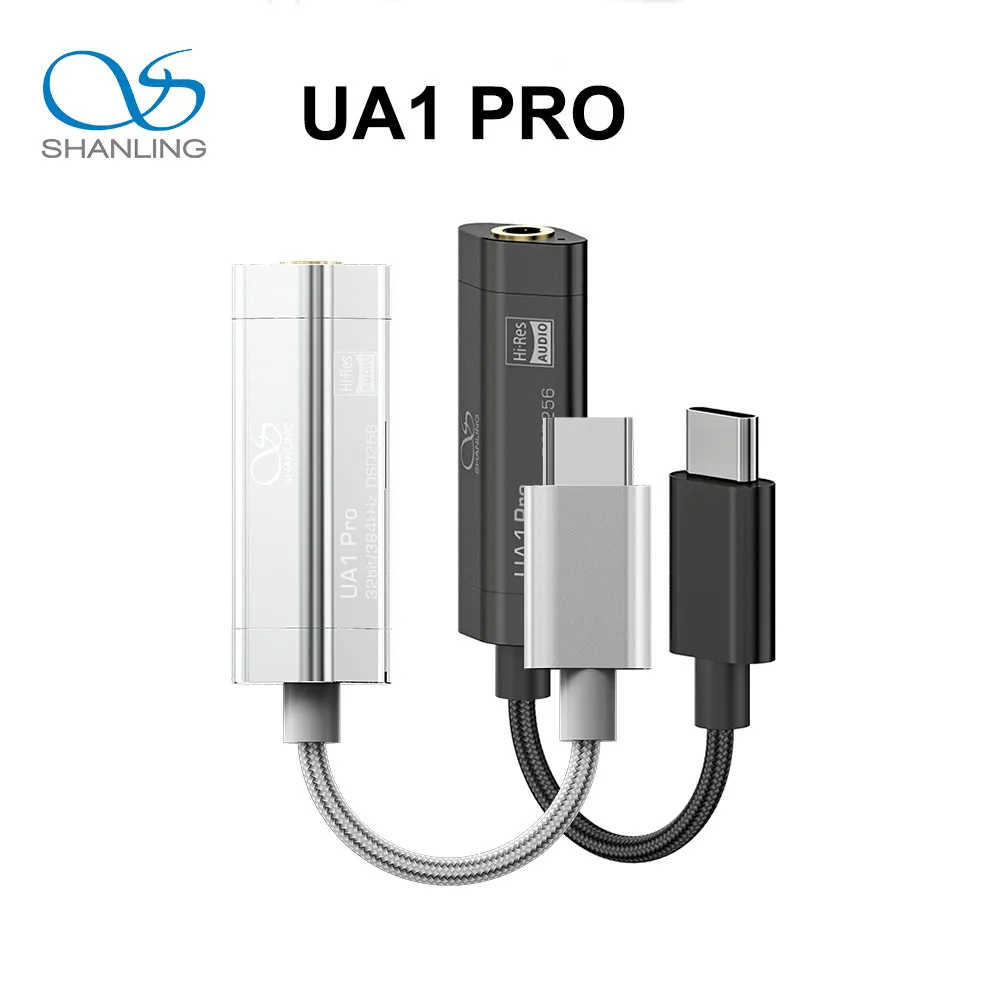 

Усилитель для аудиокабеля SHANLING UA1 PRO ES9219C, USB, DAC, с фиксированной яркостью 3,5 мм, усилитель для наушников PCM384 DSD256 для iOS, Android