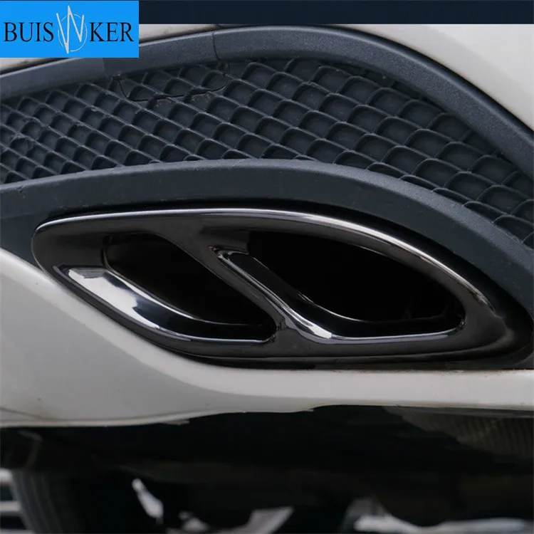 

Exhaust Pipe Tail Cover Trim Automobiles Tail Throat Decor Frame For Mercedes Benz A B C E GLE GLS Car Ornament Car Styling
