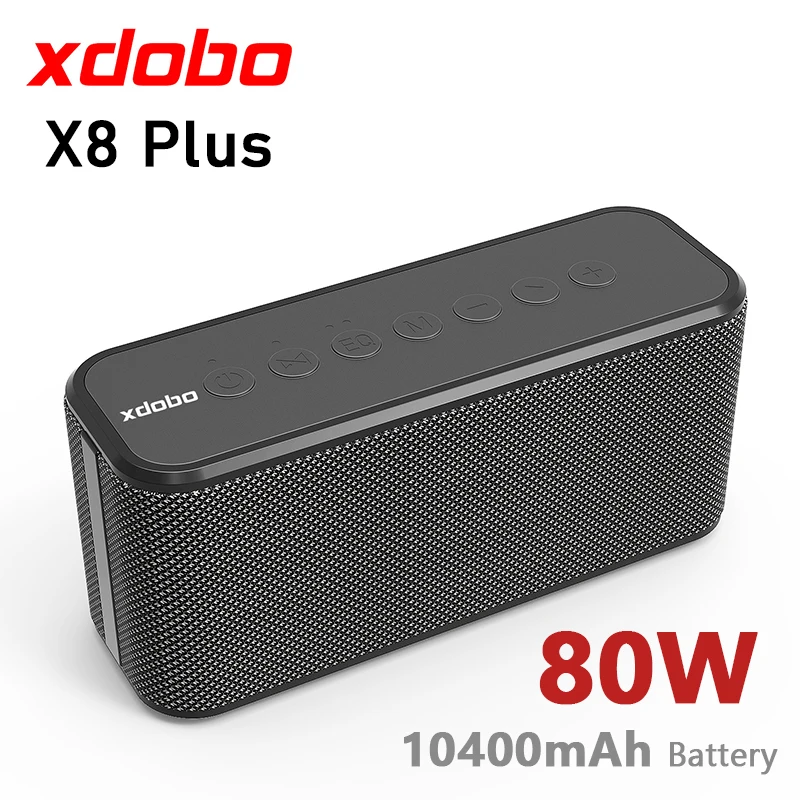 

XDOBO X8 Plus 80 Вт портативная беспроводная Bluetooth Колонка TWS сабвуфер и емкость батареи 10400 мАч четыре ядра функция внешнего аккумулятора