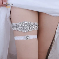 topqueen bridal garters garter belt fahion soft sexy women girl crystal lace garter wedding party bridal leg ring ths94 th21